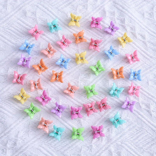 40pcs Mini Butterfly Hair Claw Sweet Side Hair Clip for Women Girls Baby