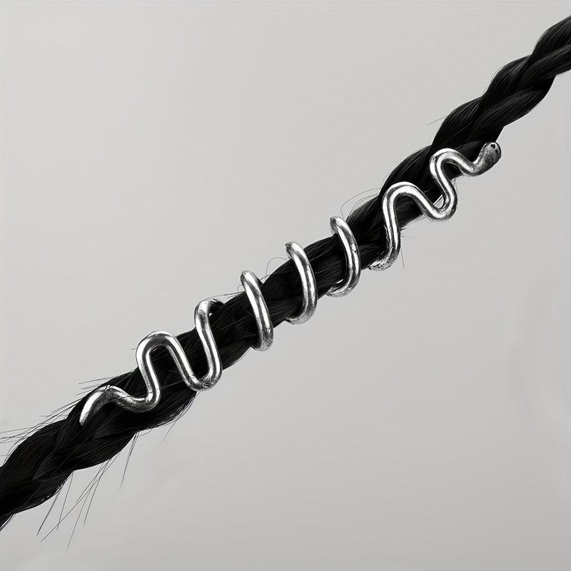 Vintage Viking Style Hair Ring Dreadlock Braid Hair Clip Hair Accessories