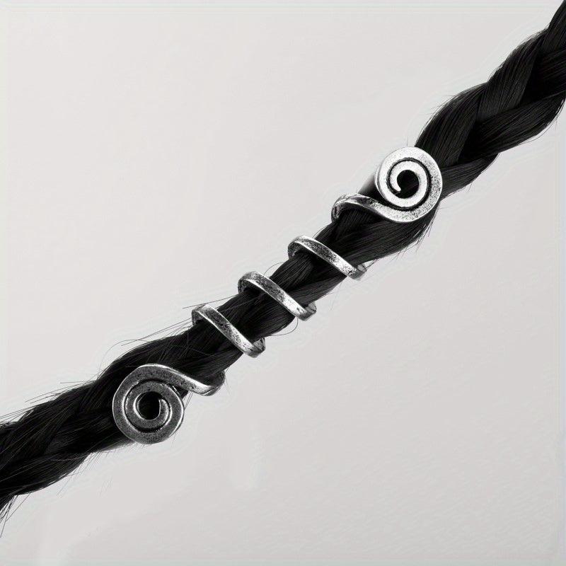 Vintage Viking Style Hair Ring Dreadlock Braid Hair Clip Hair Accessories