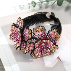 Rhinestone Flower Hair Clip for Women Birthday