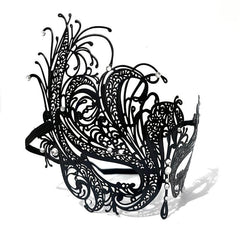 Rhinestone Venetian Masquerade Mask for Women
