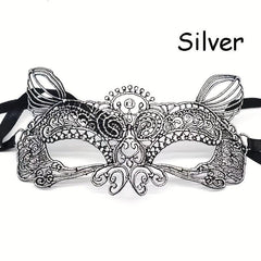 Elf Shape Lace Gilded Mask for Halloween Christmas Party