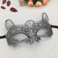Elf Shape Lace Gilded Mask for Halloween Christmas Party