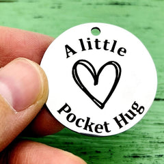 Pocket Hug Token Gift Keychains For Anniversary