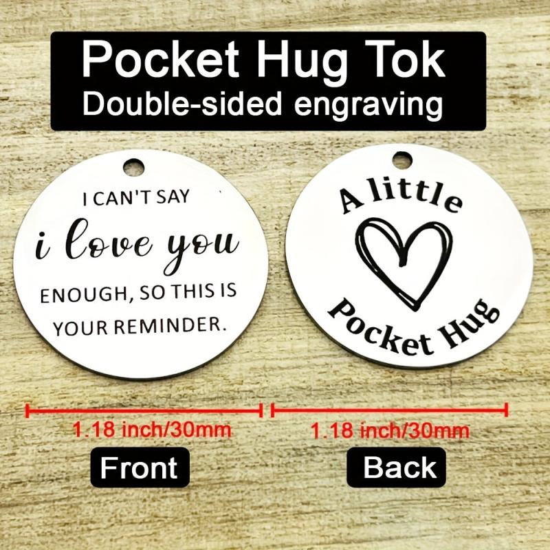 Pocket Hug Token Gift Keychains For Anniversary