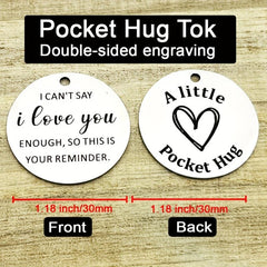 Pocket Hug Token Gift Keychains For Anniversary
