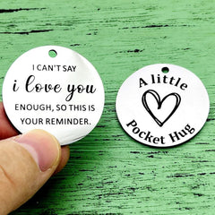 Pocket Hug Token Gift Keychains For Anniversary