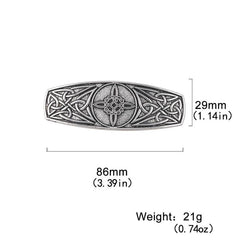 Golden Tree Pattern Hair Clip Viking Style Hair Accessories Vintage Celtic Style