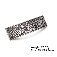 Golden Tree Pattern Hair Clip Viking Style Hair Accessories Vintage Celtic Style