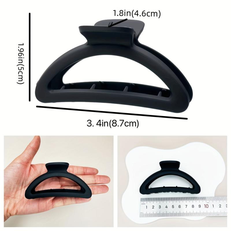 Frosted Solid Hair Claws Mini Shark Claw Hair Accessories For Women Girls