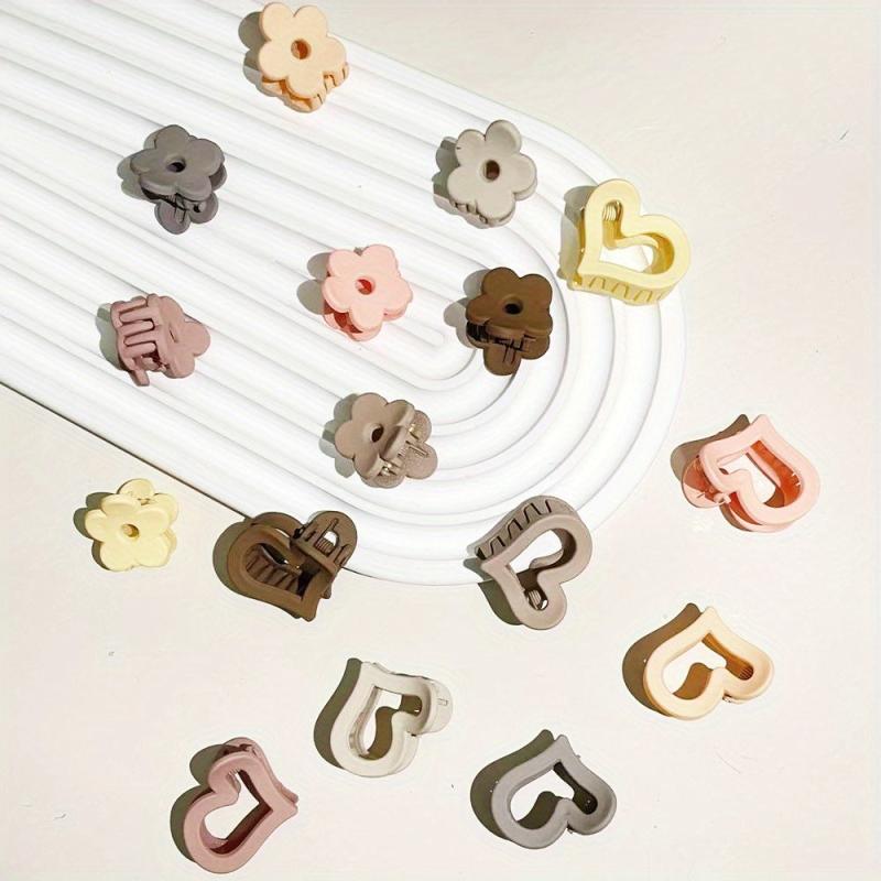 16pcs Mini Frosted Vintage Hair Claw Set for Girls and Women