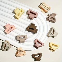 16pcs Mini Frosted Vintage Hair Claw Set for Girls and Women