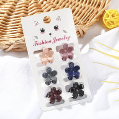 6PCS Mini Hair Claw Clips Strong Hold Hair Accessories For Women Girls