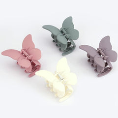 4pcs Matte Butterfly Hair Clips For Women Hair Claw Accessories
