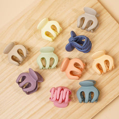 10pcs Mini Claw Hair Clips Non Slip Colorful Hair Claws Matte Jaw Clamps