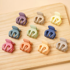 10pcs Mini Claw Hair Clips Non Slip Colorful Hair Claws Matte Jaw Clamps