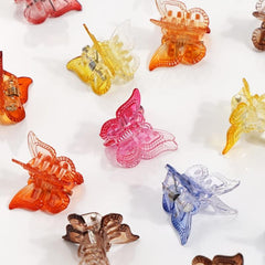 50pcs Butterfly Hair Clips Mini Claw Clip Pastel Hair Clips