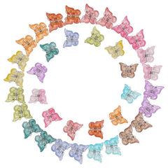 50pcs Butterfly Hair Clips Mini Claw Clip Pastel Hair Clips
