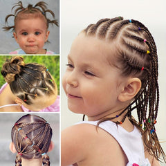 1000pcs Micro Rubber Bands Mini Hair Ties Toddler Comb Jumbo Seamless Hair Ties