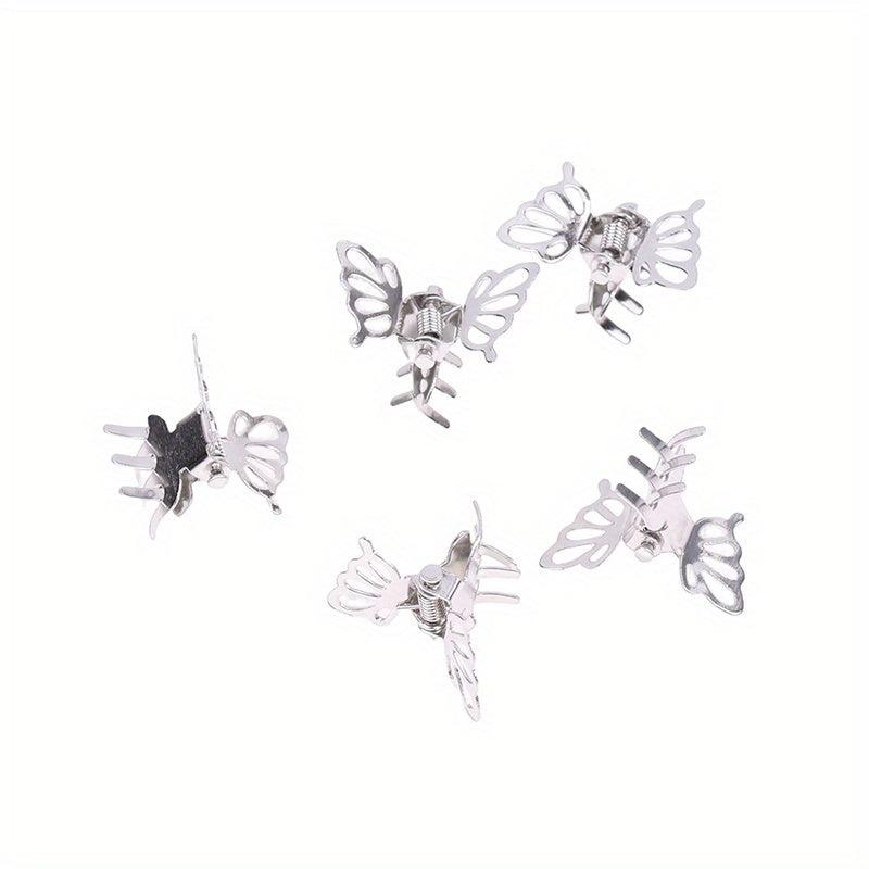 5pcs Butterfly Shape Hair Claw Mini Hair Claw Y2K Hair Accessories