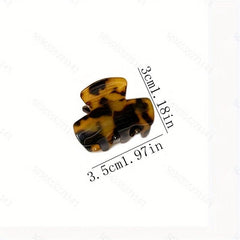 Acetic Acid Leopard Pattern Hair Claw Mini Hair Clip
