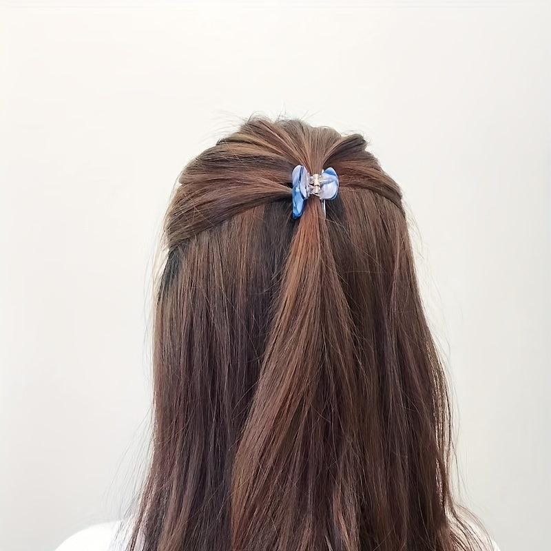 Acetic Acid Leopard Pattern Hair Claw Mini Hair Clip