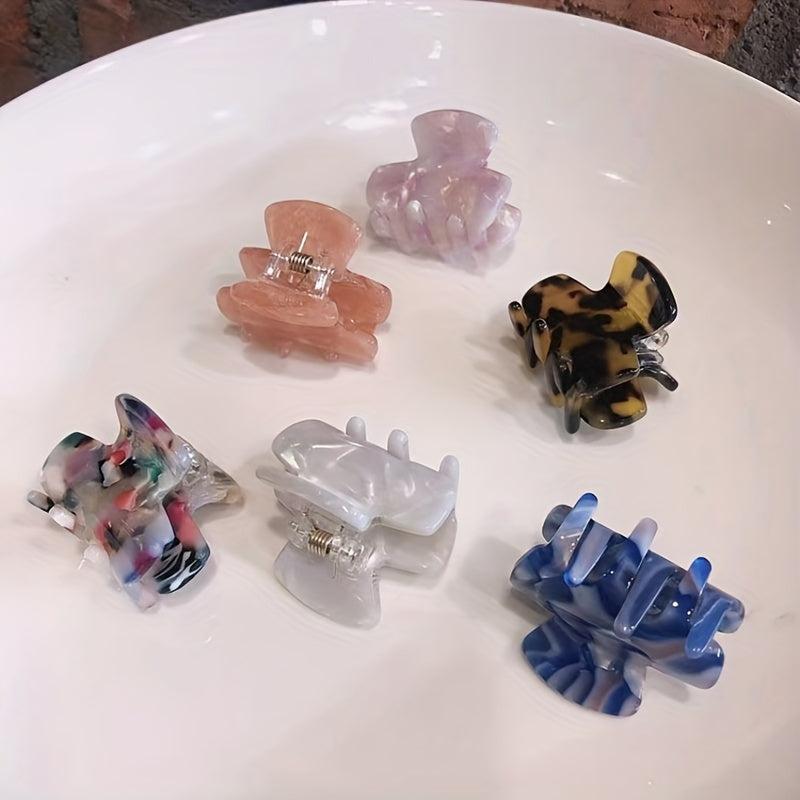 Acetic Acid Leopard Pattern Hair Claw Mini Hair Clip
