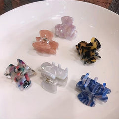 Acetic Acid Leopard Pattern Hair Claw Mini Hair Clip