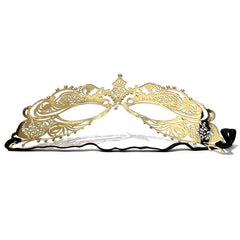 Gold Metal Half Face Masquerade Mask for Carnival Party