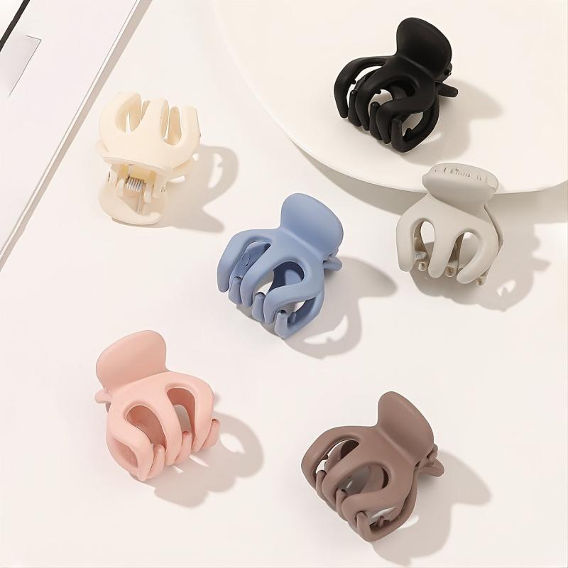 6pcs Mini Hair Claw Plastic Girls Hairpin Hair Clip Small Hair Claw