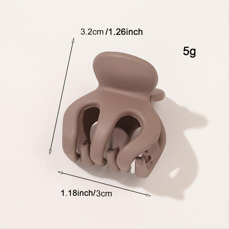 6pcs Mini Hair Claw Plastic Girls Hairpin Hair Clip Small Hair Claw