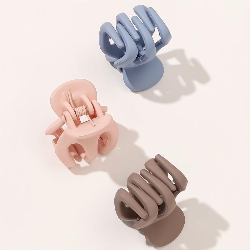 6pcs Mini Hair Claw Plastic Girls Hairpin Hair Clip Small Hair Claw