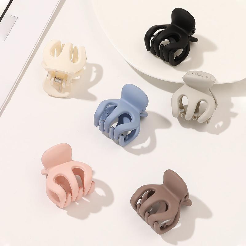 6pcs Mini Hair Claw Plastic Girls Hairpin Hair Clip Small Hair Claw