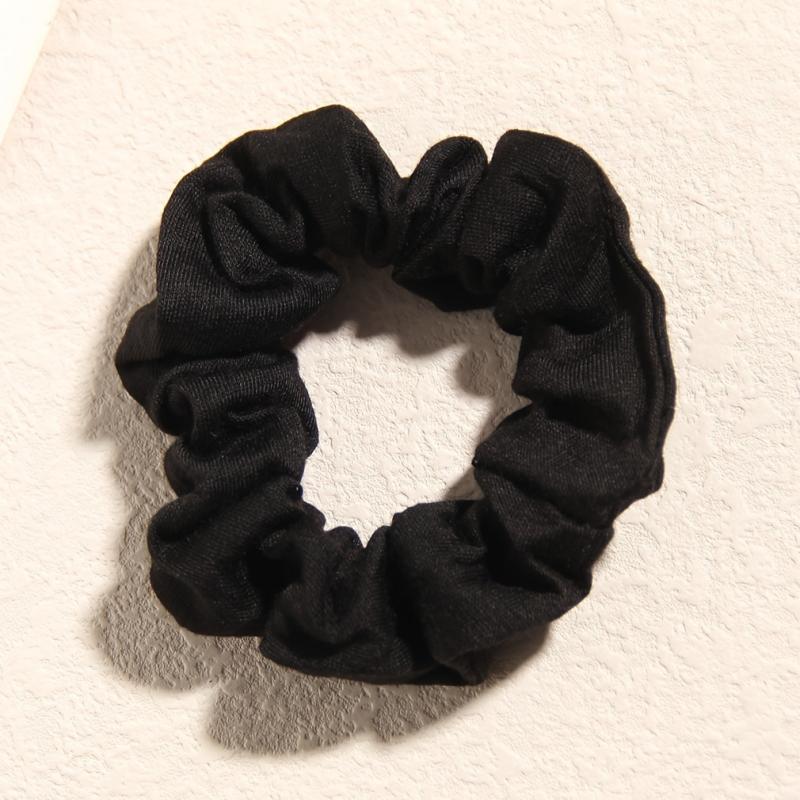 Velvet Scrunchies Mini Thin Elastic Hair Ties 10pcs