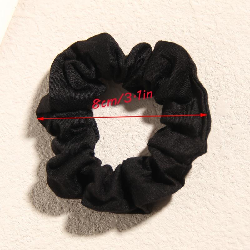 Velvet Scrunchies Mini Thin Elastic Hair Ties 10pcs