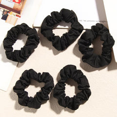Velvet Scrunchies Mini Thin Elastic Hair Ties 10pcs