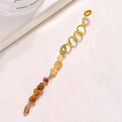 3pcs Tassels Hair Ring Jewelry For Braids Snake Dreadlock Rings