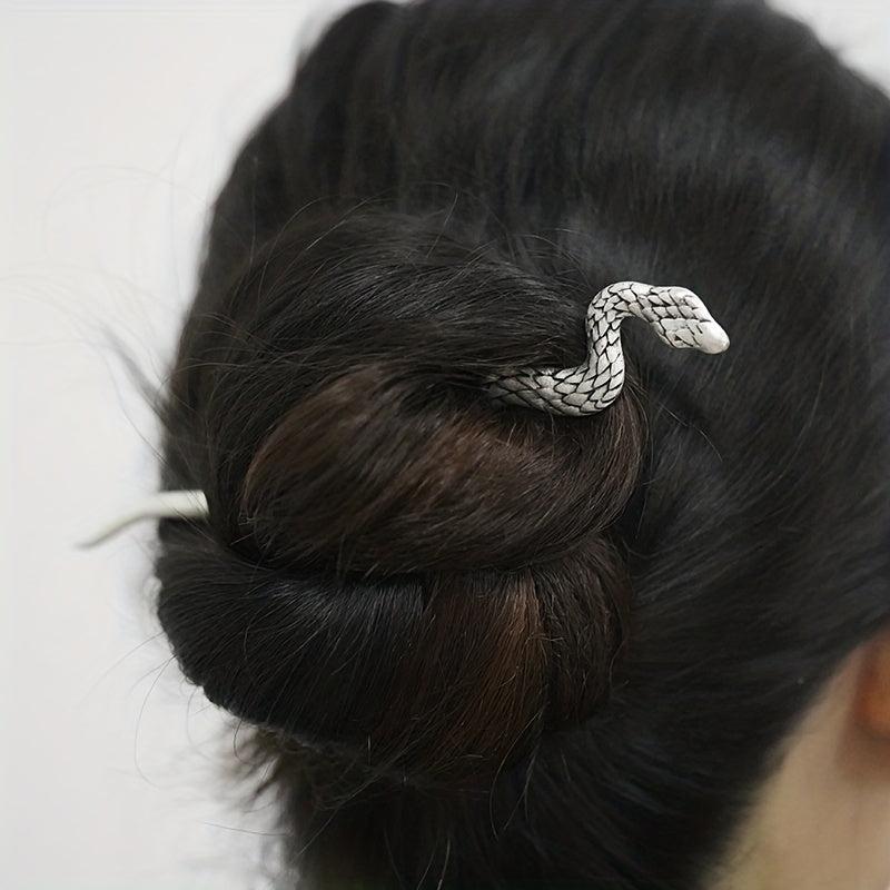 Viking Style Sword Hairpin Silvery Barrette Hair Stick