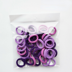 50Pcs Elastic Plush Hair Ties for Kids