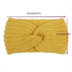 Winter Knit Soft Headband Ear Warmer Stretch Hairband for Women