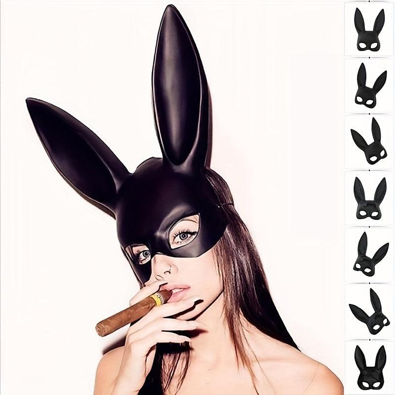 Bunny Mask Bar Nightclub Halloween Makeup Headdress Party Rabbit Ear Mask