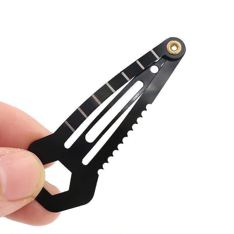 Mini Tool Hairclip Stainless Steel Women Self defense Survival