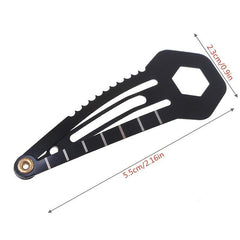 Mini Tool Hairclip Stainless Steel Women Self defense Survival