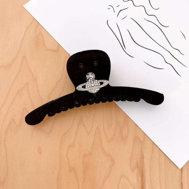 Saturn Flocking Hair Clip for Women Girls