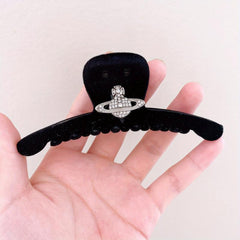 Saturn Flocking Hair Clip for Women Girls
