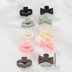 10pcs Small Hair Claw Clips Matte Finish Strong Hold Hair Clips for Women Girls