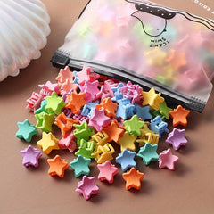 50pcs Mini Hair Claw Clip Flower Shape Non-slip Hair Claw for Women Girls Baby