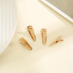 20PCS Small Duck Billed Clip Mini Golden Barrette Hair Accessories