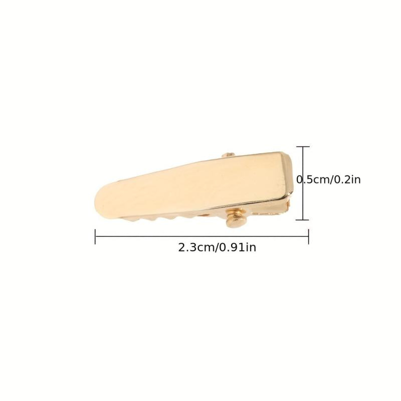 20PCS Small Duck Billed Clip Mini Golden Barrette Hair Accessories