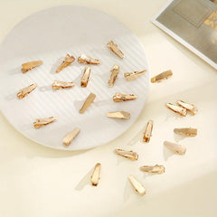 20PCS Small Duck Billed Clip Mini Golden Barrette Hair Accessories
